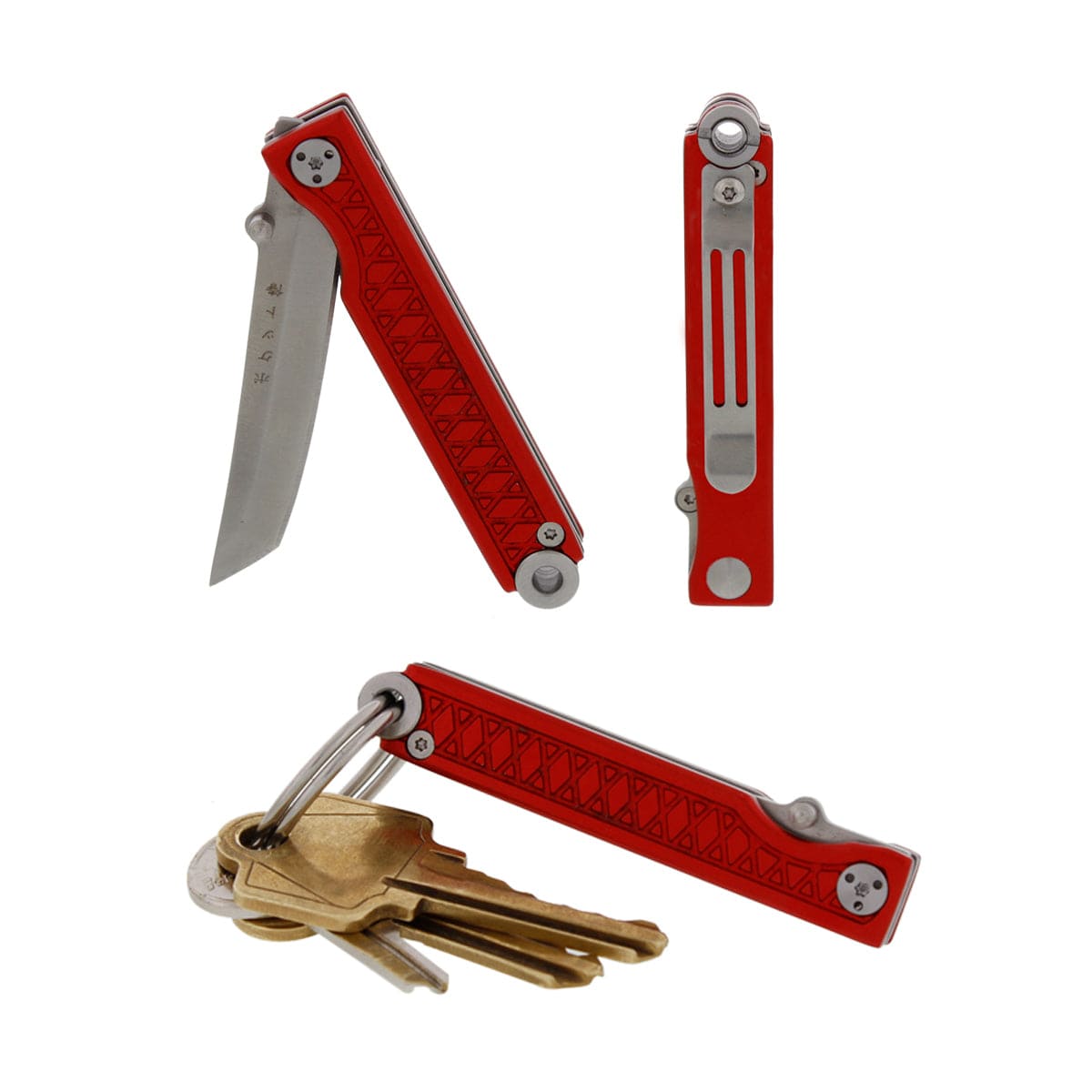 Pocket Samurai Keychain Knife - Red | Woodcraft