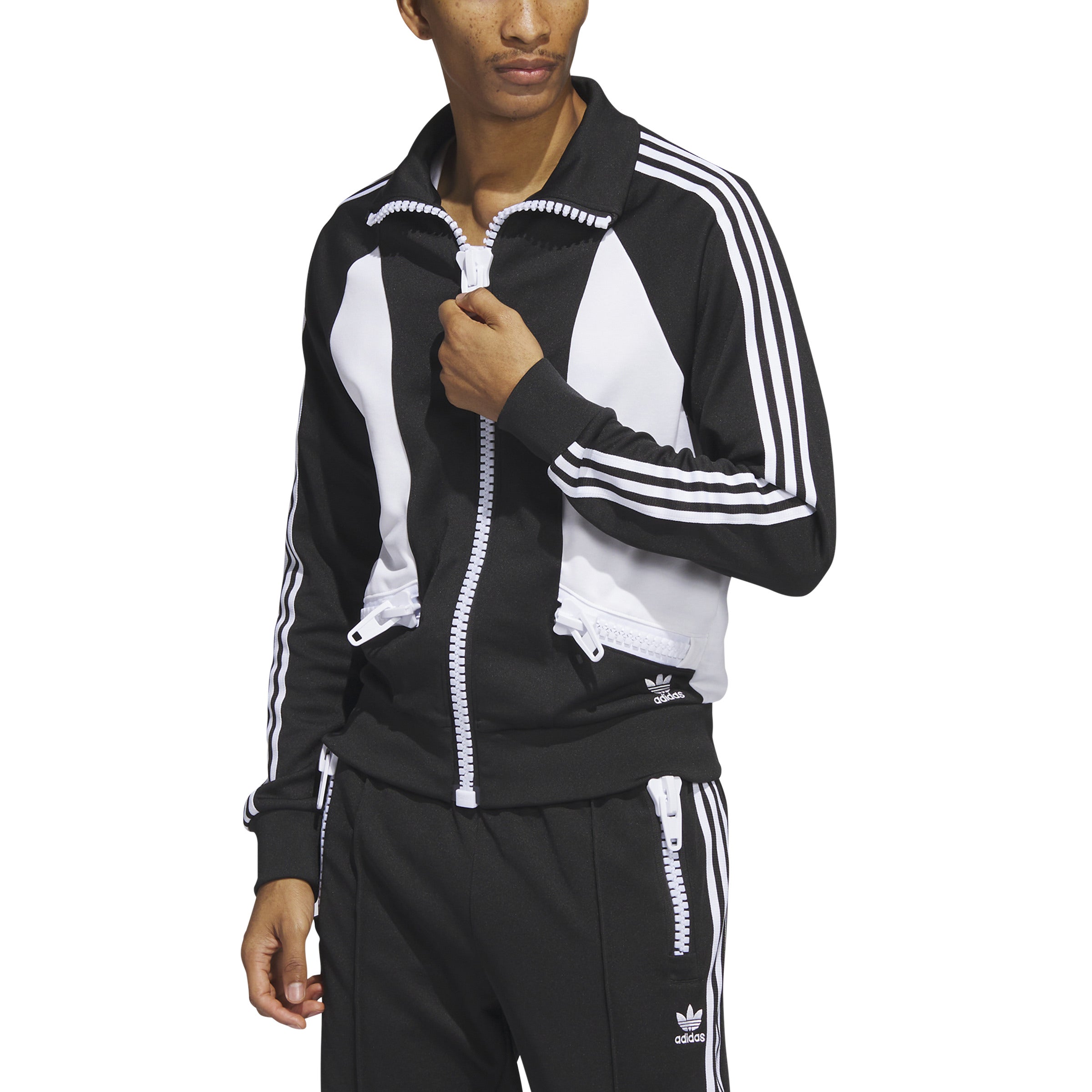 Jeremy Scott Big Zip Track Jacket Black – WOODstack