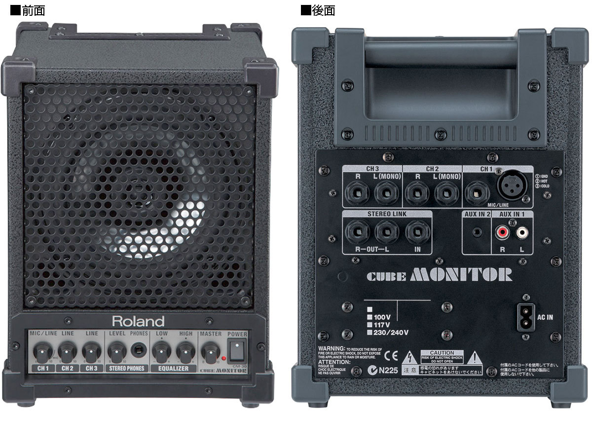 Roland ローランド CM-30 CUBE MONITOR ◇ 【簡易PAセット】☆送料無料