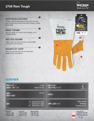 2758 Ram Tough - Watson Gloves