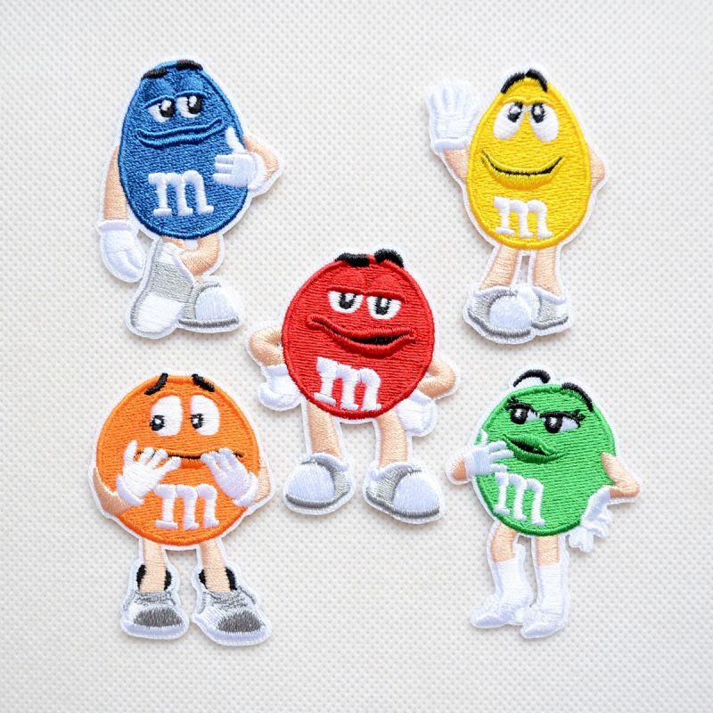 ワッペン M&M's エムアンドエムズ チョコレート(オレンジ)S | ワッペン