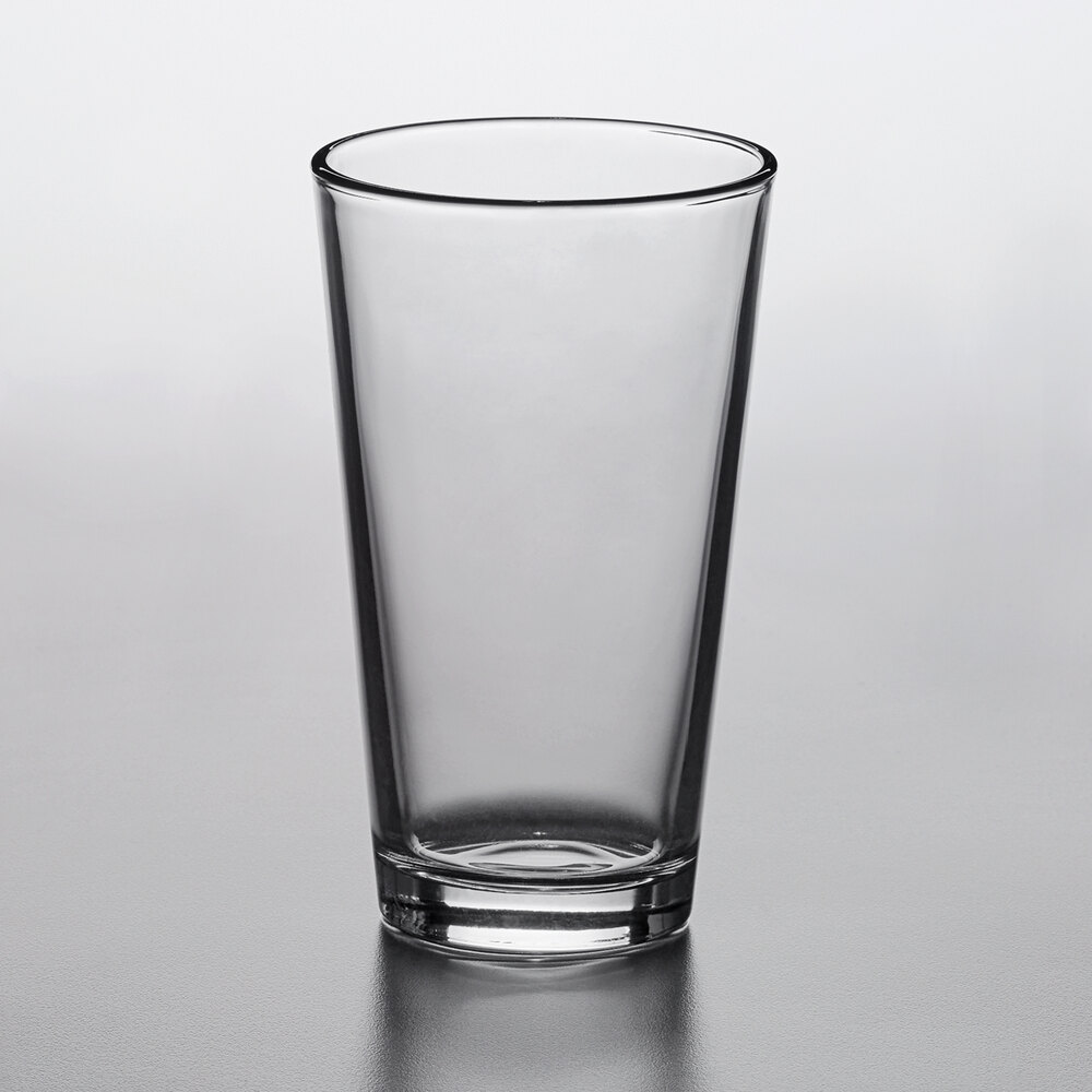 Libbey Restaurant Basics 16 oz. Customizable Mixing Glass / Pint