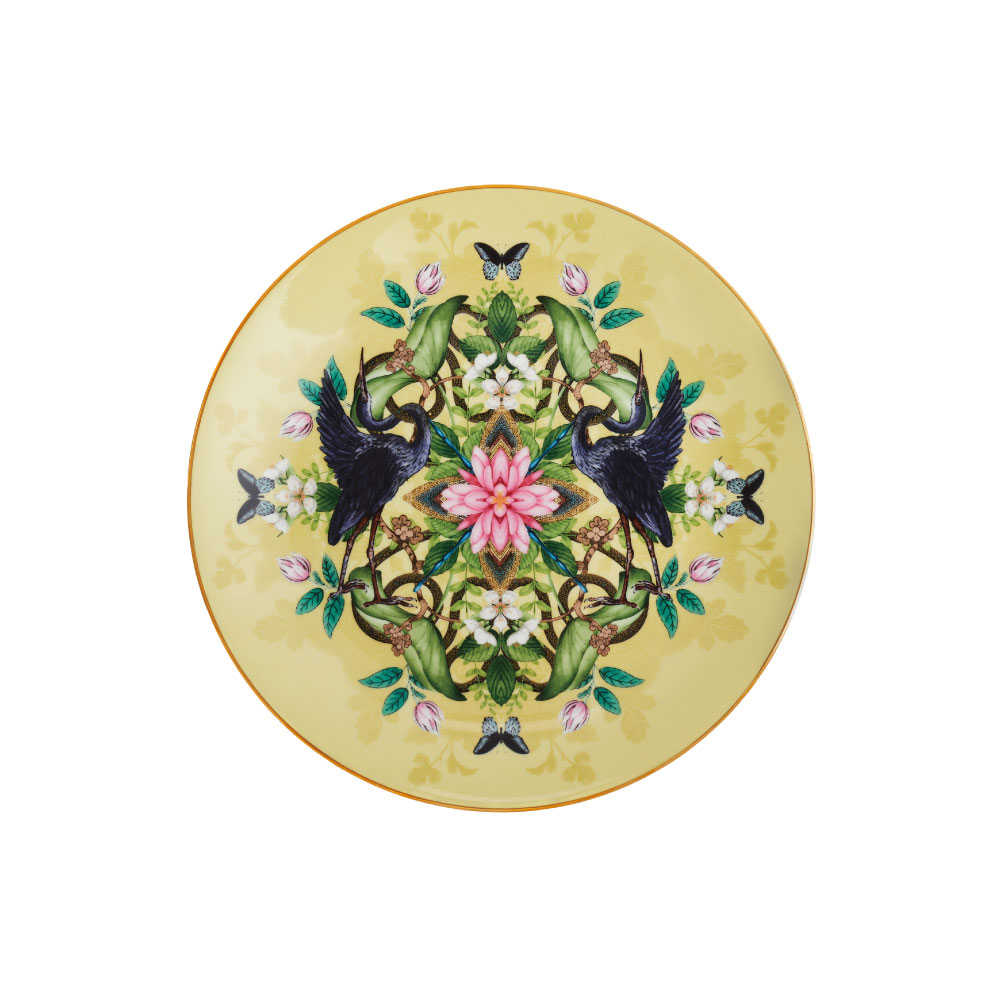 ワンダーラスト ウォーターリリー 20cm プレート イエロー|WEDGWOOD