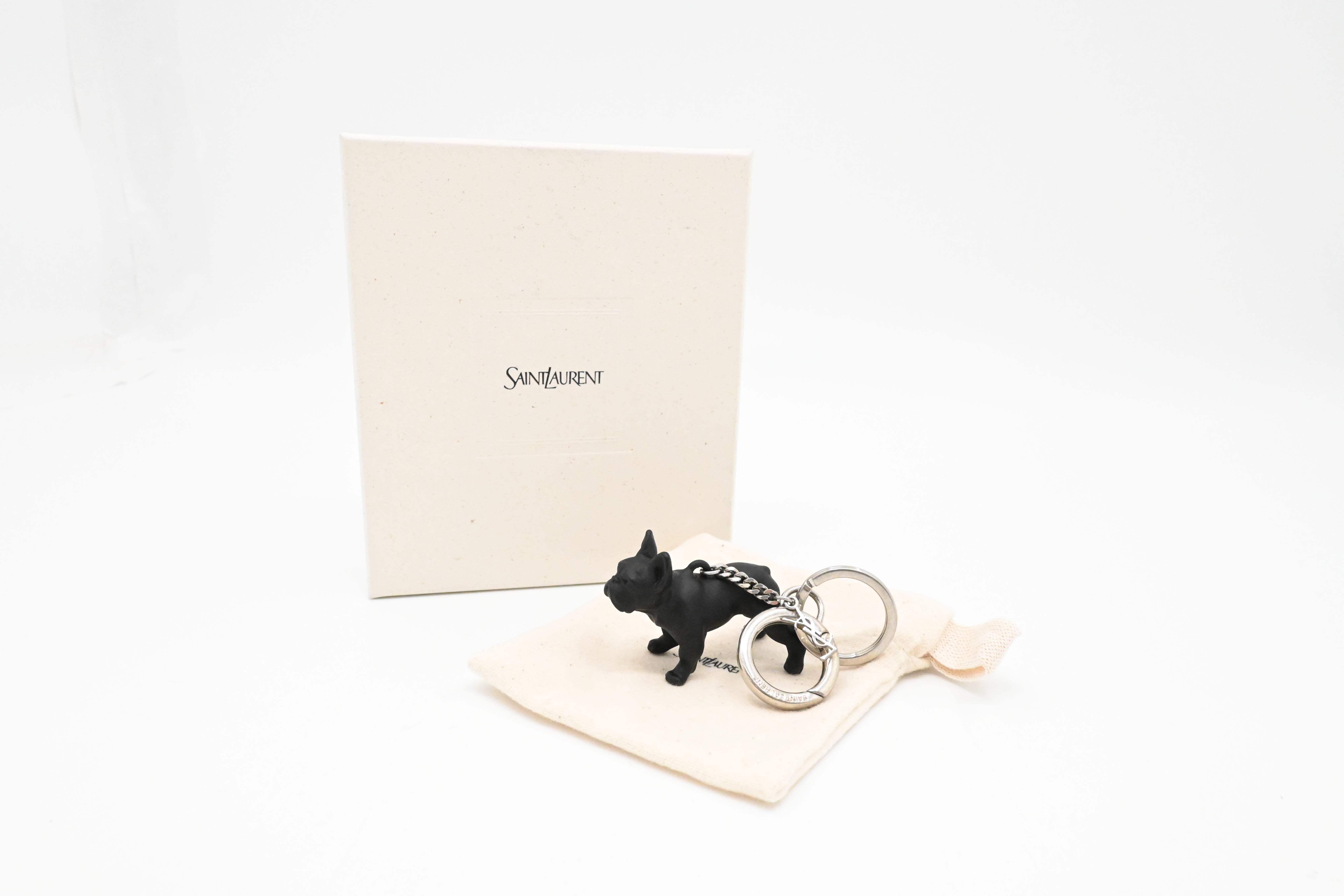 YSL Saint Laurent French Bulldog Key Charm – Weekly Lux Drop