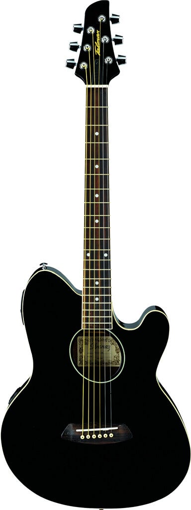 Ibanez Talman TCY10EBK Acoustic/Electric Guitar - Black High Gloss