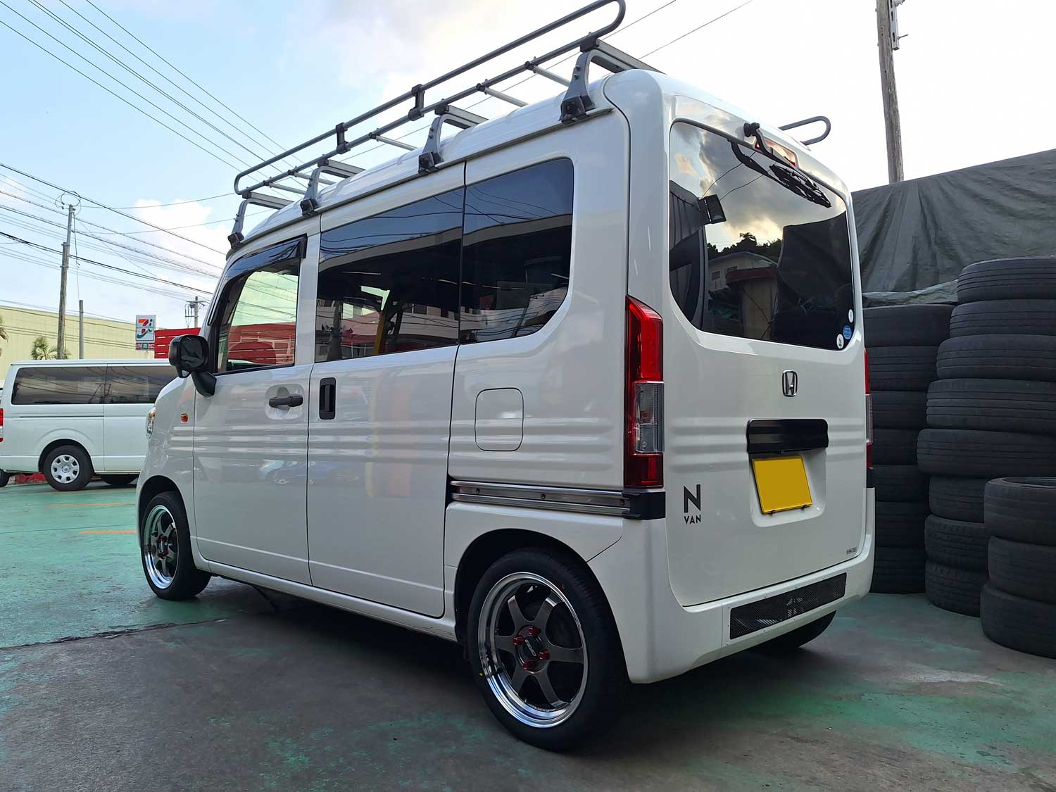 ホンダ N-VAN VOLK RACING TE37KCR 15×5.5J ZEETEX 165/50R15