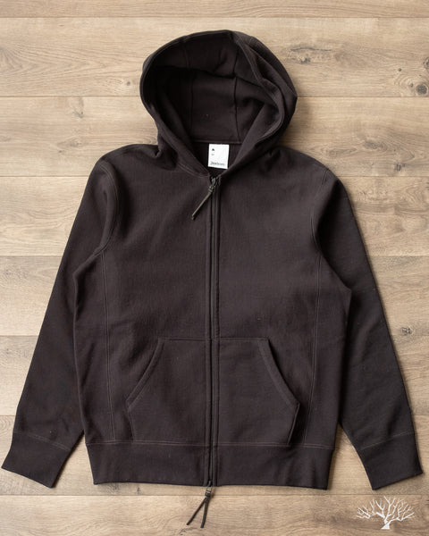 3sixteen - Heavyweight Zip Hoody - Black – Withered Fig