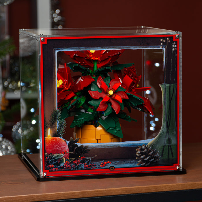 Display Case for LEGO Icons: Poinsettia (10370) — Wicked Brick