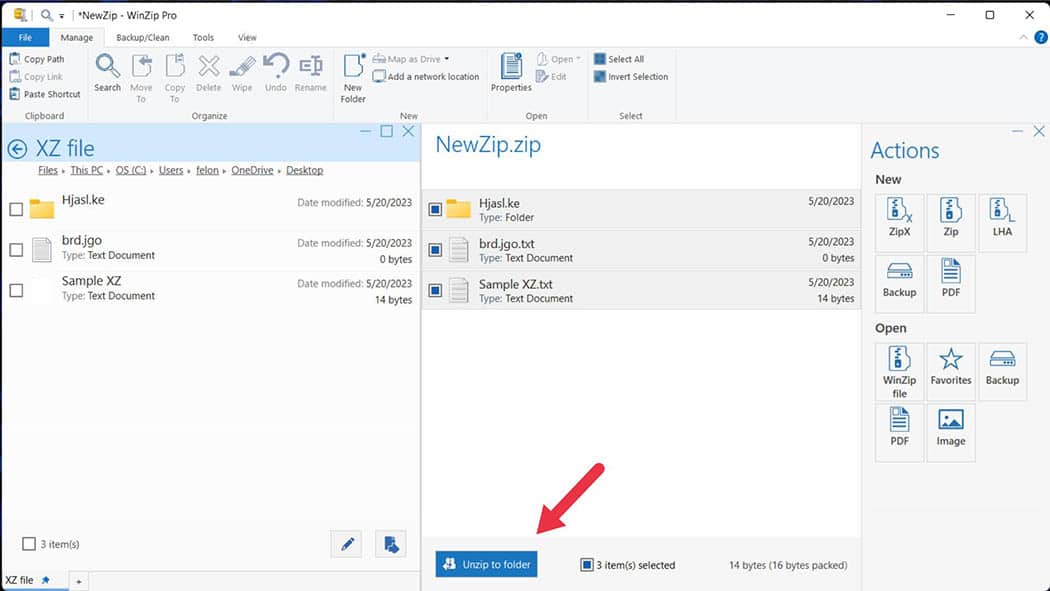 How to Open XZ Files with WinZip