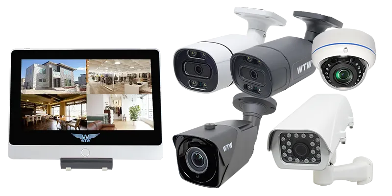 日本製HD-SDI 屋外家庭用防犯カメラセット。4K SDI 業務用防犯カメラ