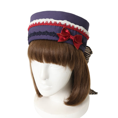 USED】別珍クラシカルボンネット（黒×シルバー） | ALICE and the