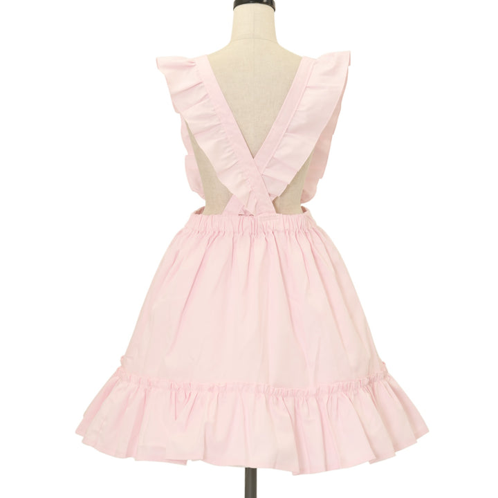 USED】フリルジャンパースカート＜BIGワッペン/ハートバルーン