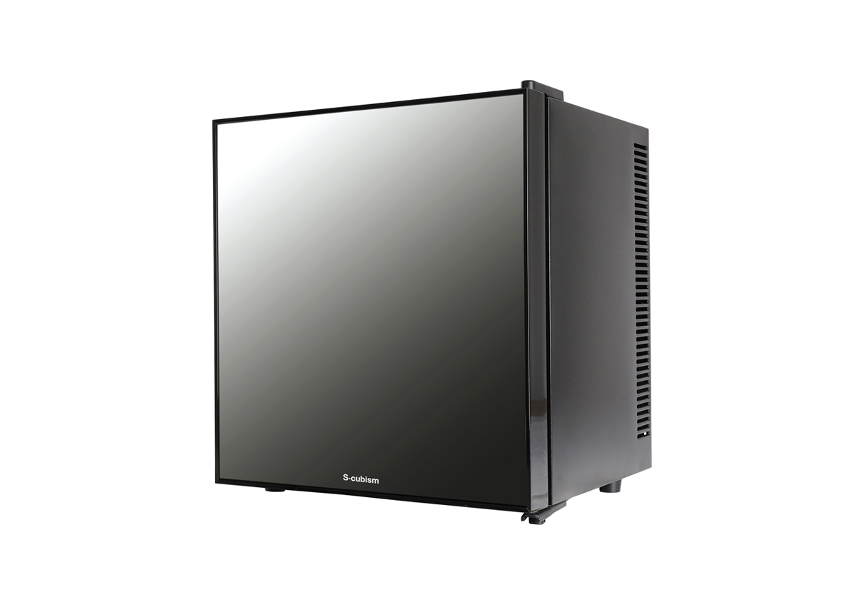 東通販取扱製品紹介 S-cubism社製 1ドアミラーガラス冷蔵庫 20L WRH