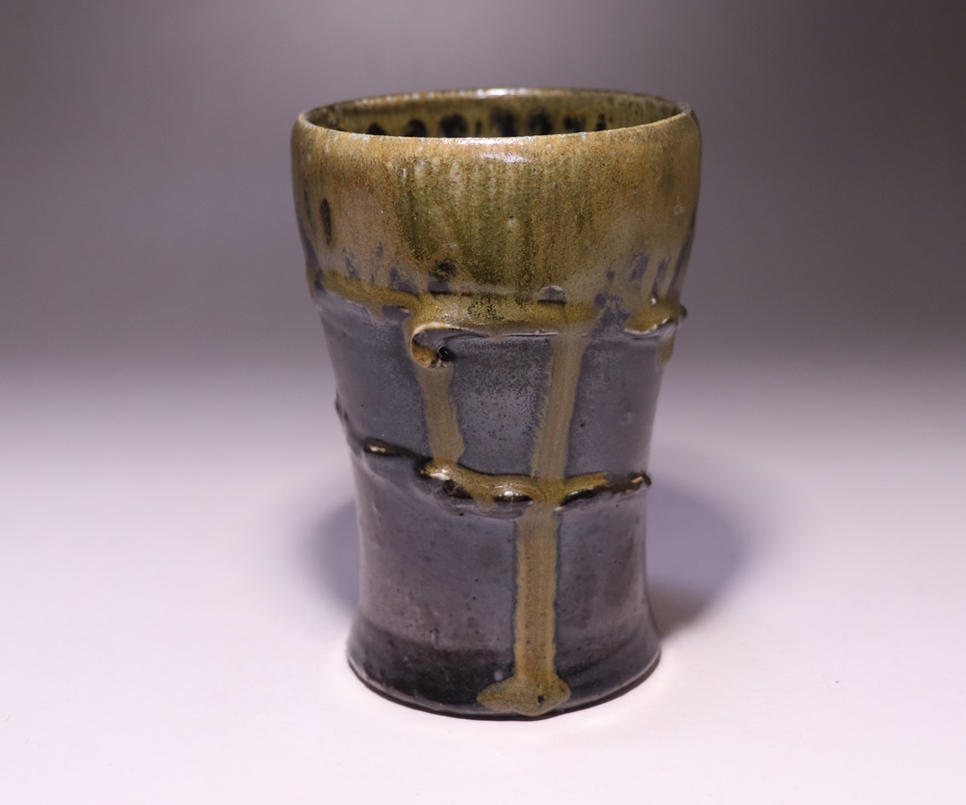 馬場隆志 作 「備前窯変黒ぐい呑」 ～備前焼専門卸小売店 川口陶楽苑～