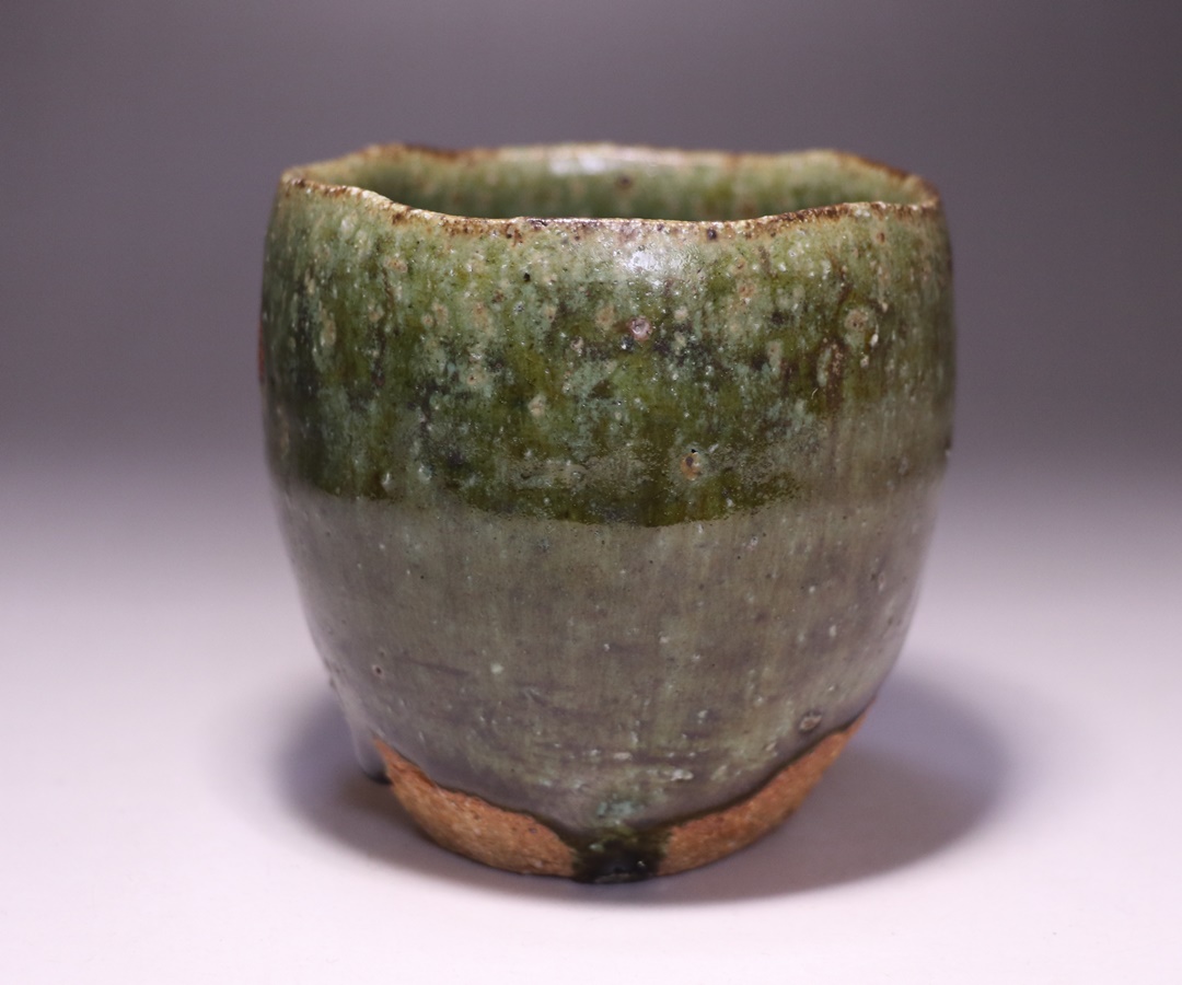 馬場隆志 作 「備前窯変黒ぐい呑」 ～備前焼専門卸小売店 川口陶楽苑～