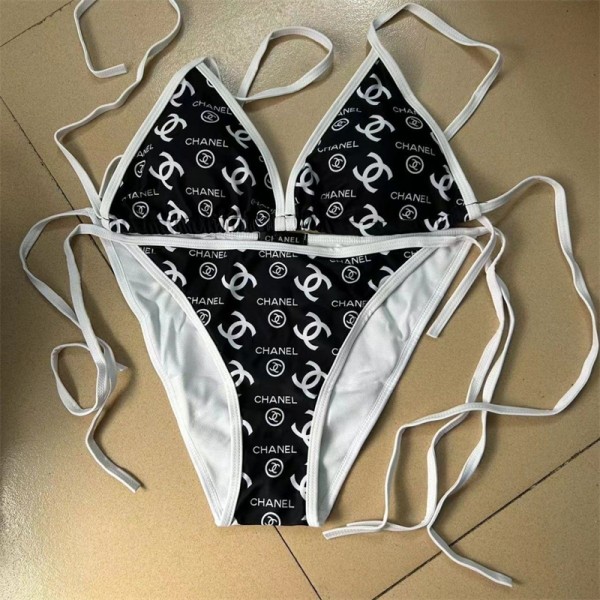 Chanel水着シャネル三角ビキニ ブランド スイムウェア ビーチグッズ