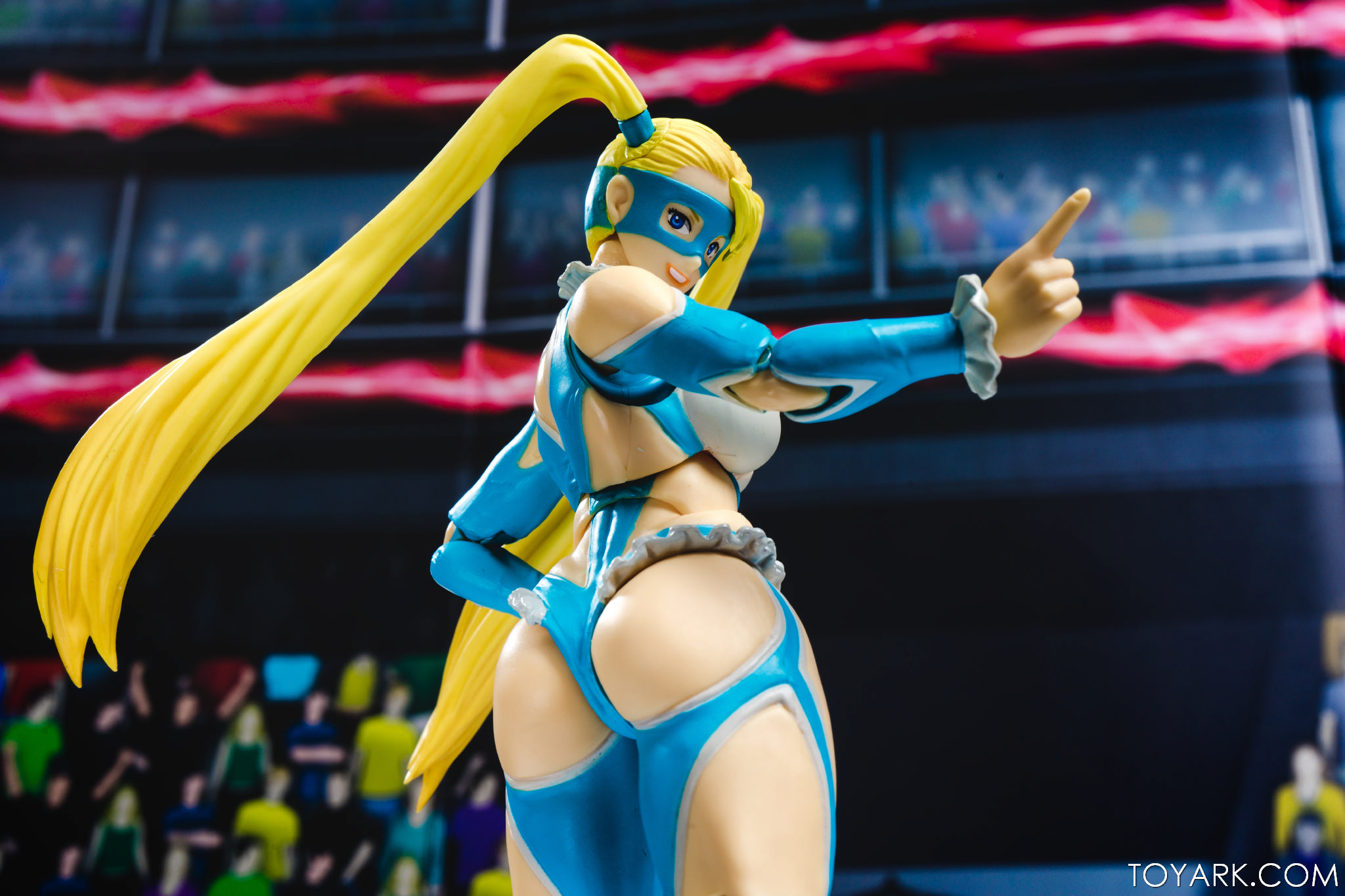 S.H. Figuarts Street Fighter Rainbow Mika Photo Shoot - The Toyark