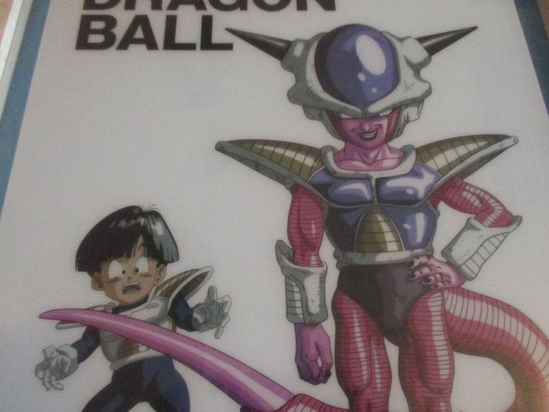 ドラゴンボール[鳥山明◎ビジュアルボード◎フリーザ悟飯表紙額縁入