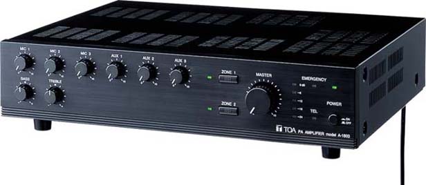 PAアンプ A-1803 TOA A-1803 AVアンプ 商品データダウンロード:PA