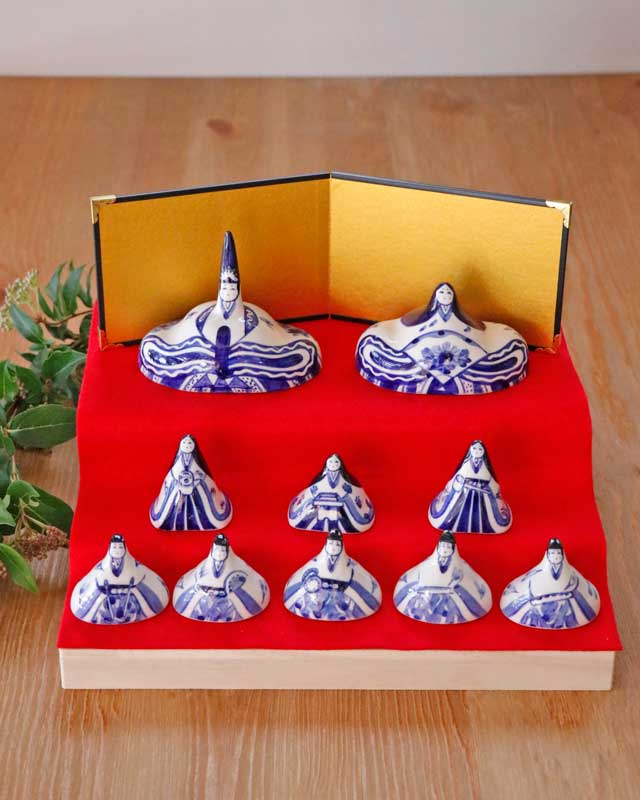 砥部焼の和食器 きよし窯の雛人形【砥部工房 からくさ】