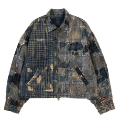KAPITAL BORO T-BACK DRIZZLER JACKET INDIGO | TODAY CLOTHING