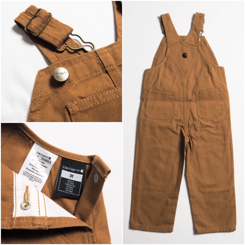 CARHARTT KIDS カーハートキッズ ブラウンダックオーバーオール CM8609