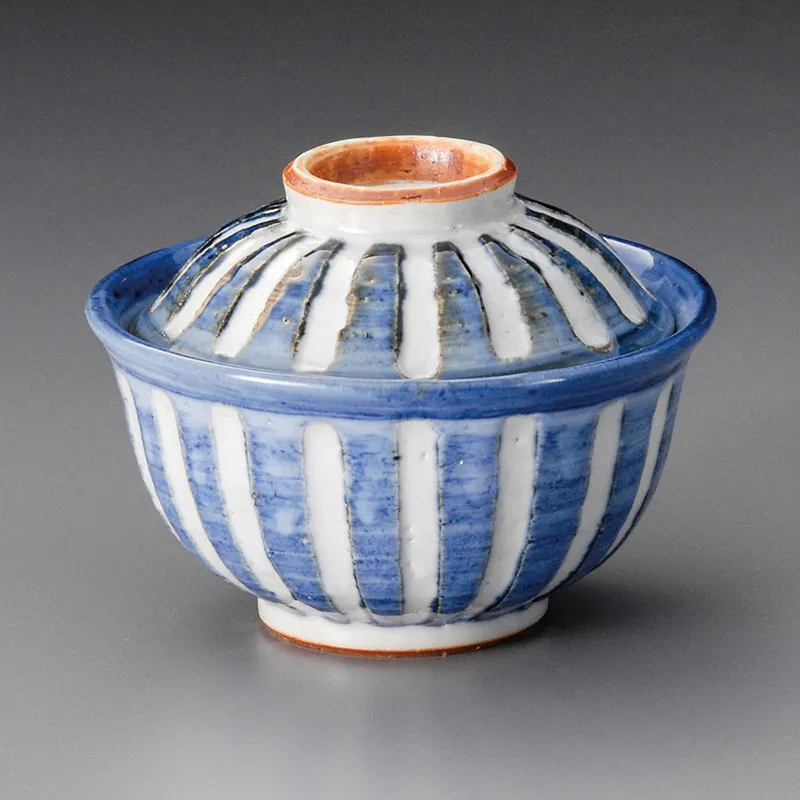 月うさぎゴス巻中平(夫婦茶碗)|食器通販の陶磁庵