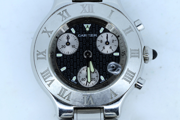 CARTIER カルティエ クロノスカフ W10172T2 裏蓋ネジ作成取り付け修理