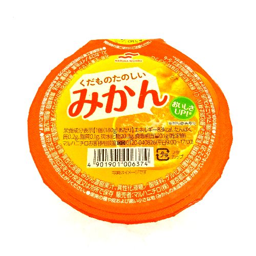 マルハニチロ くだものたのしい みかんゼリー 180g: ネット