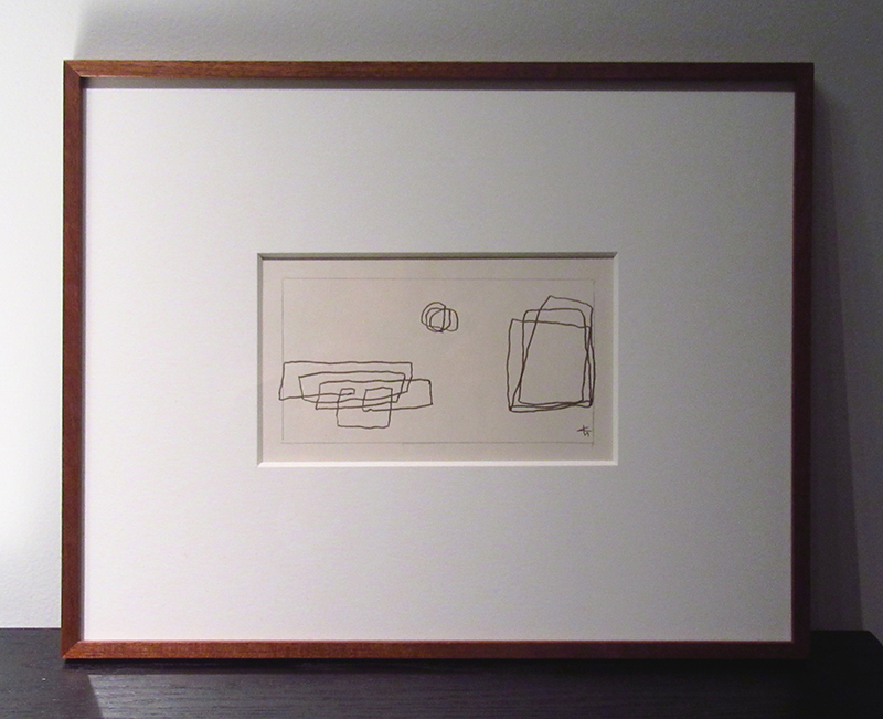 チャリティ入札会：山口長男「カット作品」ペン／紙、10.0×17.0