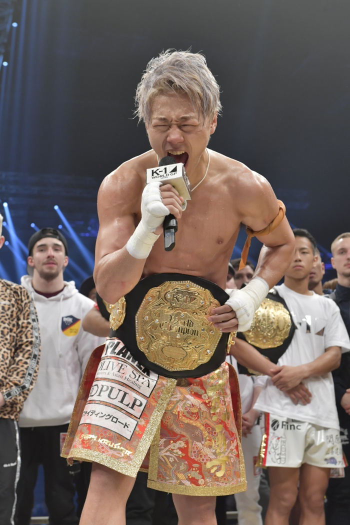 武尊が3階級制覇「戦いたい奴はK-1に来い。逃げも隠れもしない」【3