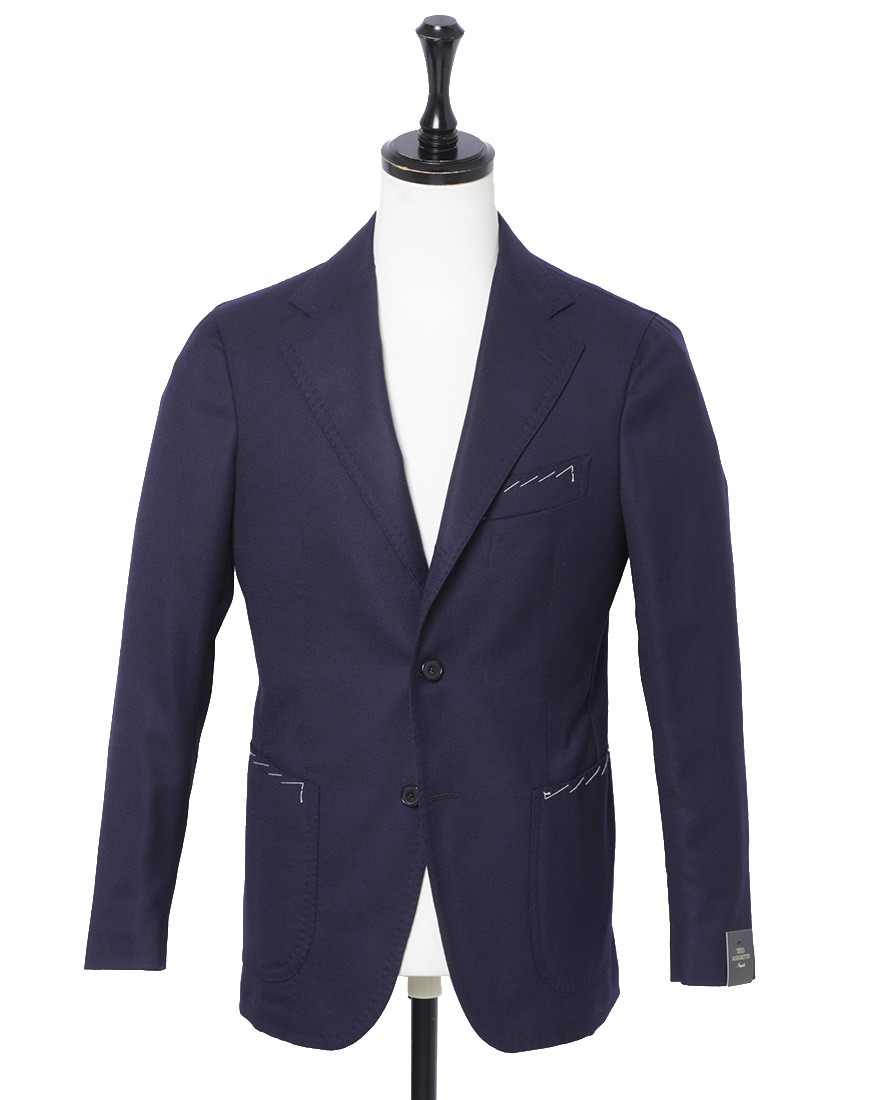 ホップサックネイビー 3Bシングルジャケット｜TITO ALLEGRETTO（ティト