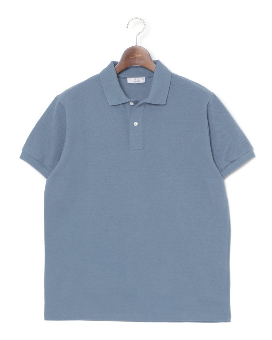 コットン鹿の子ショートスリーブポロ【Orge】｜ELACIO（エラシオ