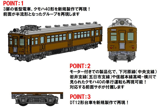 国鉄電車 クモハ40形（半流形・M）｜製品情報｜製品検索｜鉄道模型