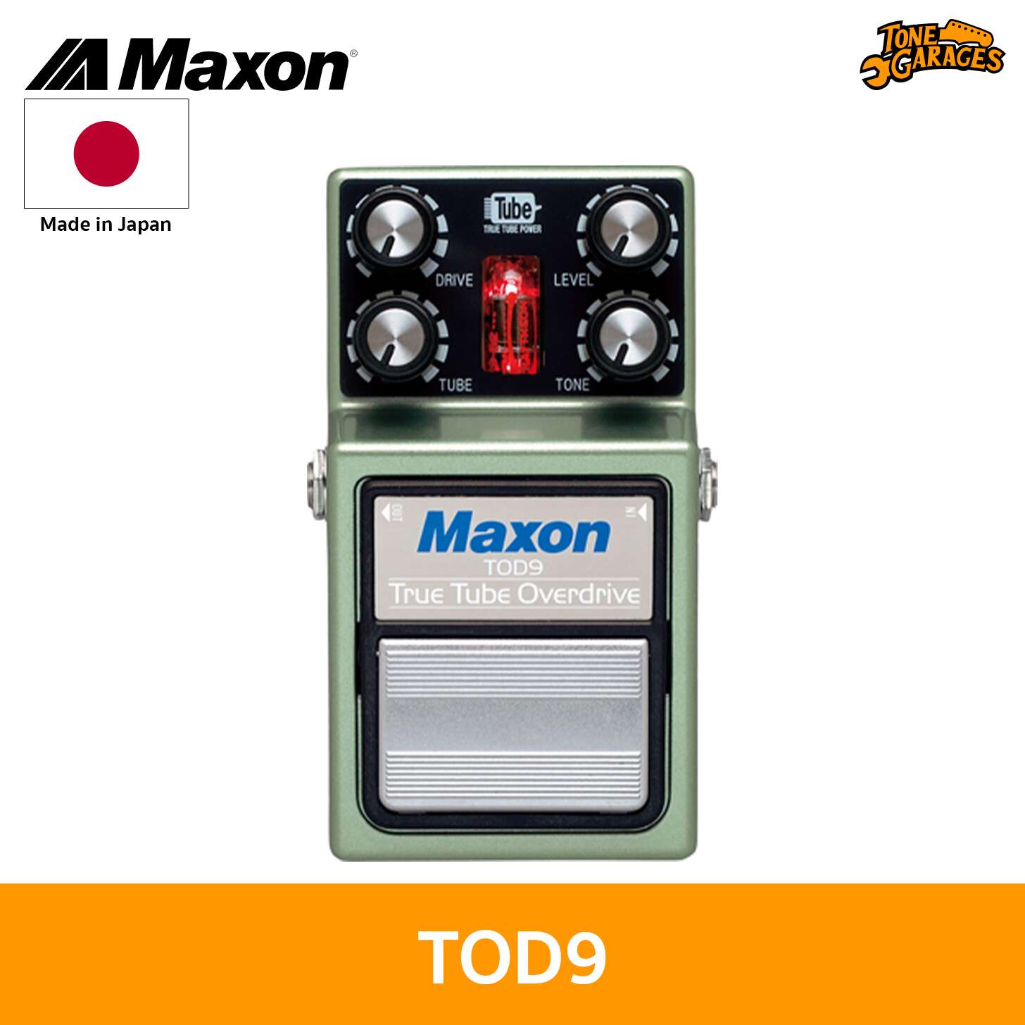Maxon TOD-9 True Tube Overdrive Guitar Effect – Tone Garages
