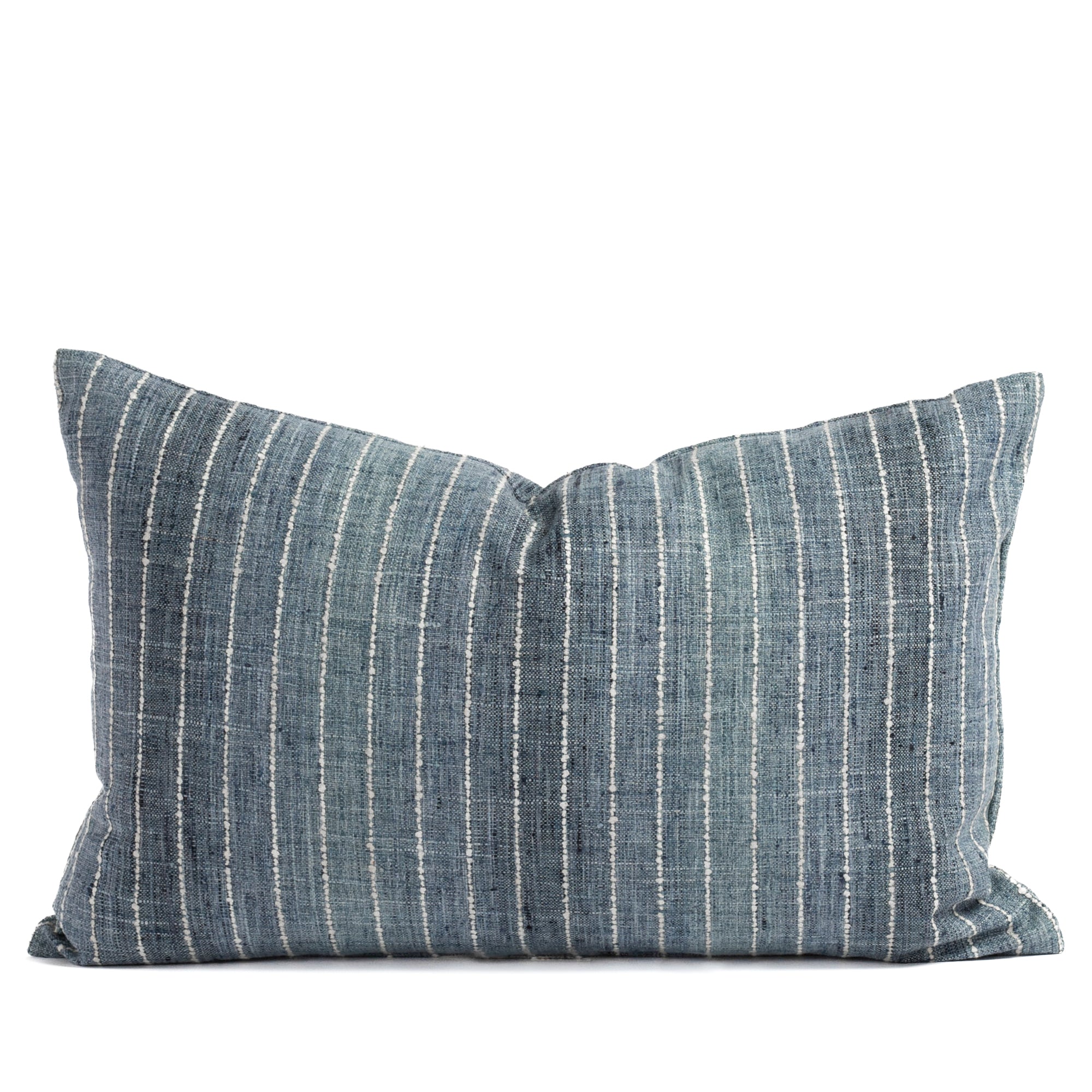 Hyden Stripe Lumbar 14x20 Pillow, Lake Blue – Tonic Living