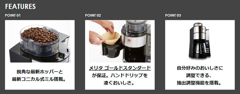 Melitta メリタ アロマフレッシュ 6杯用 全自動コーヒーメーカー