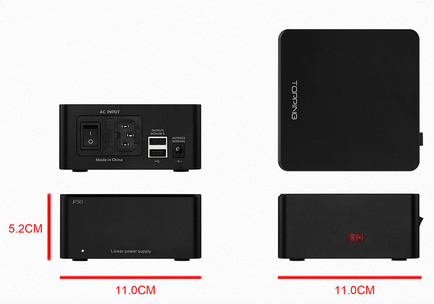 TOPPING P50 低ノイズ リニア電源 高性能電源 1年保証付き – オレメカ