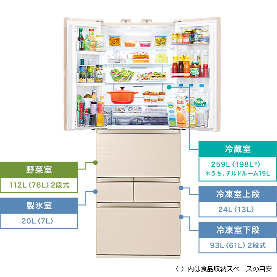 GR-T510FZ | 冷蔵庫 | 東芝ライフスタイル株式会社
