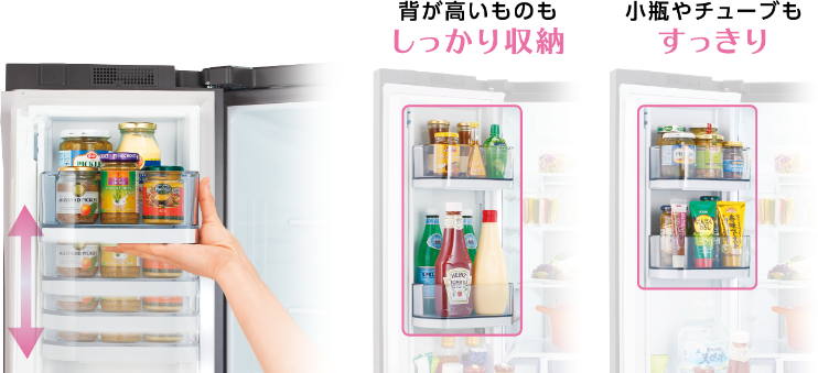 使いやすさ｜商品特長｜冷蔵庫｜東芝ライフスタイル