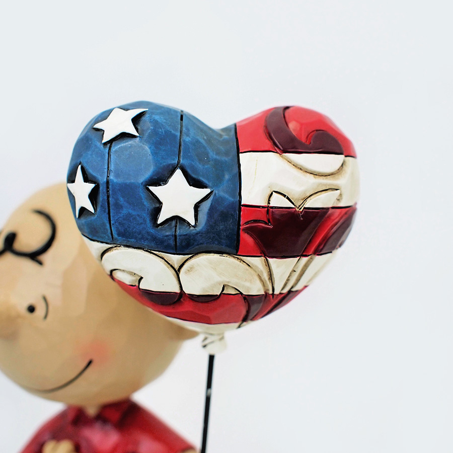 JIM SHORE】フィギュア チャーリーブラウン -Patriotic- | GUND