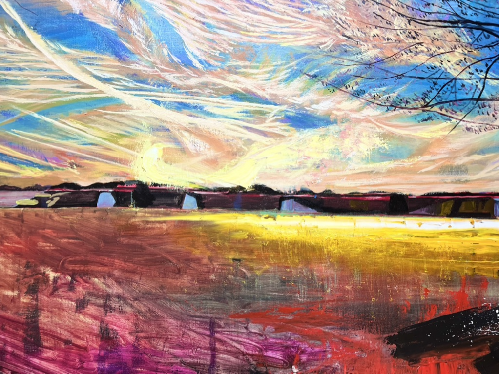 金色の夕焼け(昭和記念公園)Golden sunset (Showa Kinen Park)|深澤