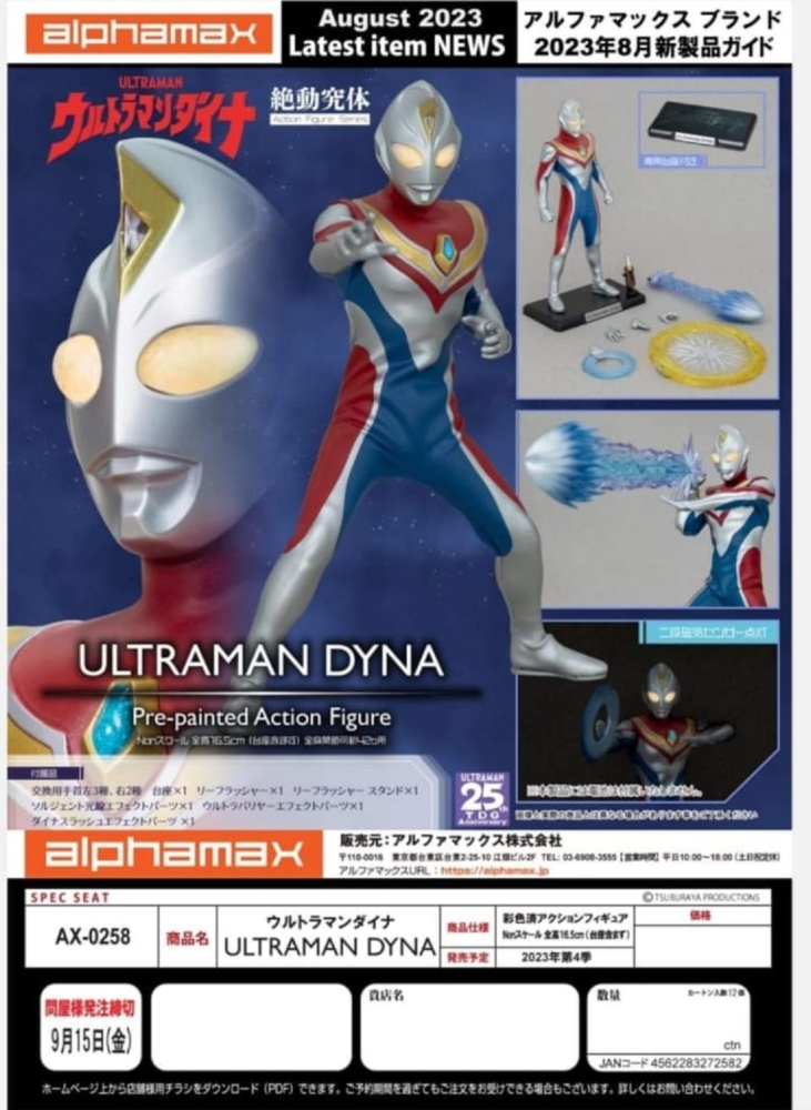 ALPHAMAX 2023年第4季於日本以外地區發售：Action Figure 絕動究體