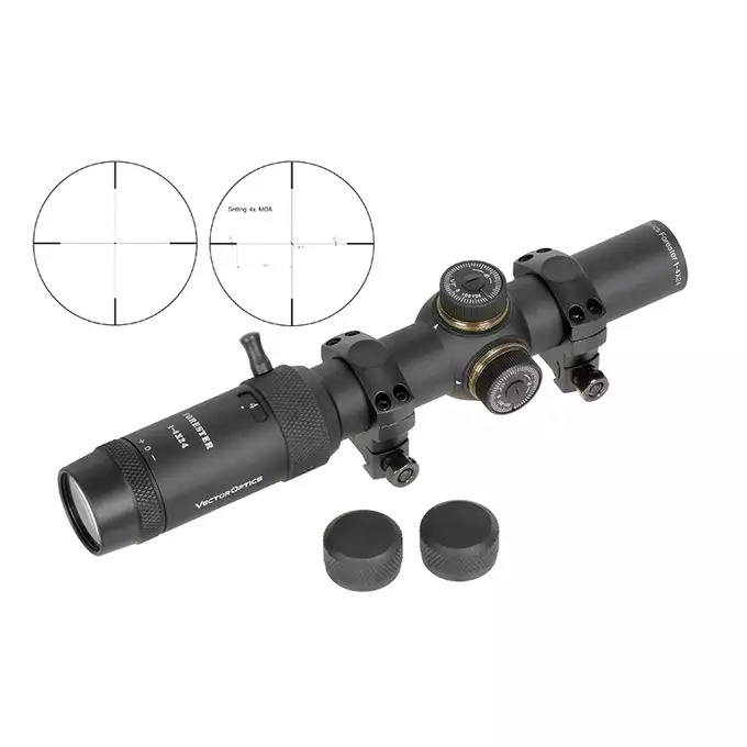 Scope FORESTER JR Victoptics 1-4x24 SFP [Vector Optics] | Taiwangun