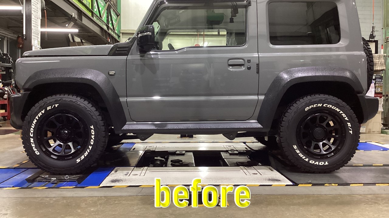 ジムニーシエラ × ショウワガレージ 1インチリフトアップキット 取付