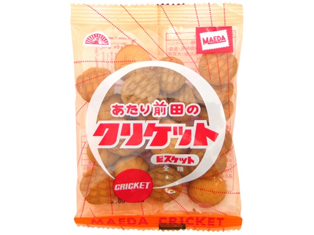 前田 あたり前田のクリケットビスケット18g (4902732202799) の仕入れ