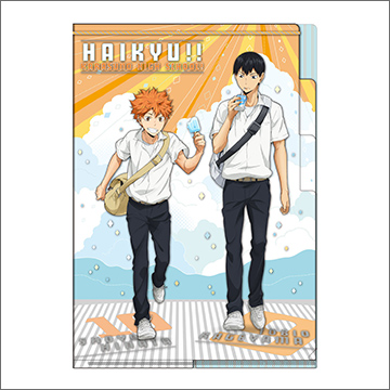 ハイキュー!! 3ポケットクリアファイル 下校 日向＆影山｜商品情報