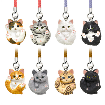 まんまるどうぶつ まんまるねこ根付｜商品情報｜タカラトミーアーツ