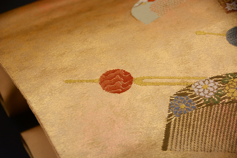 引き箔 名古屋帯 「櫛と簪」♢ | 玉川屋呉服店