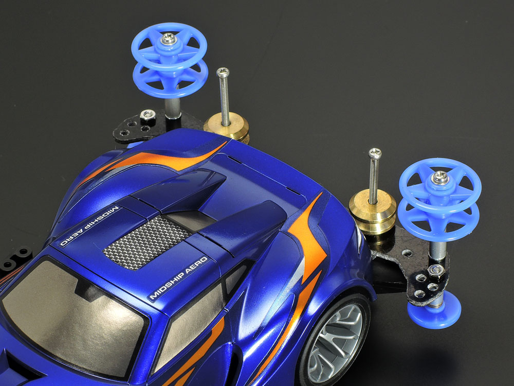 タミヤ ミニ四駆グレードアップパーツ 2段低摩擦プラローラー (19-19mm